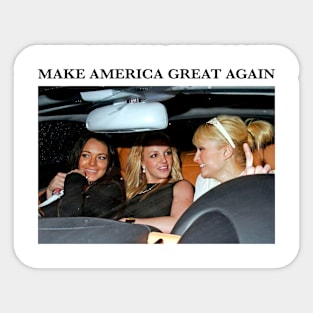 Make America great again Paris Lindsay Britney car Sticker